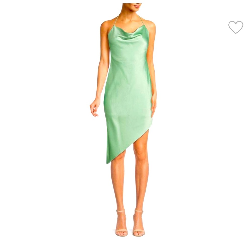 ALICE + OLIVIA
Harmony Asymmetric Satin Slip Dress